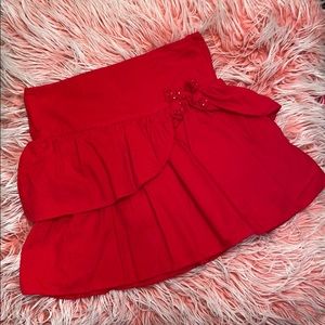 Gymboree girls size 10 red corduroy skort